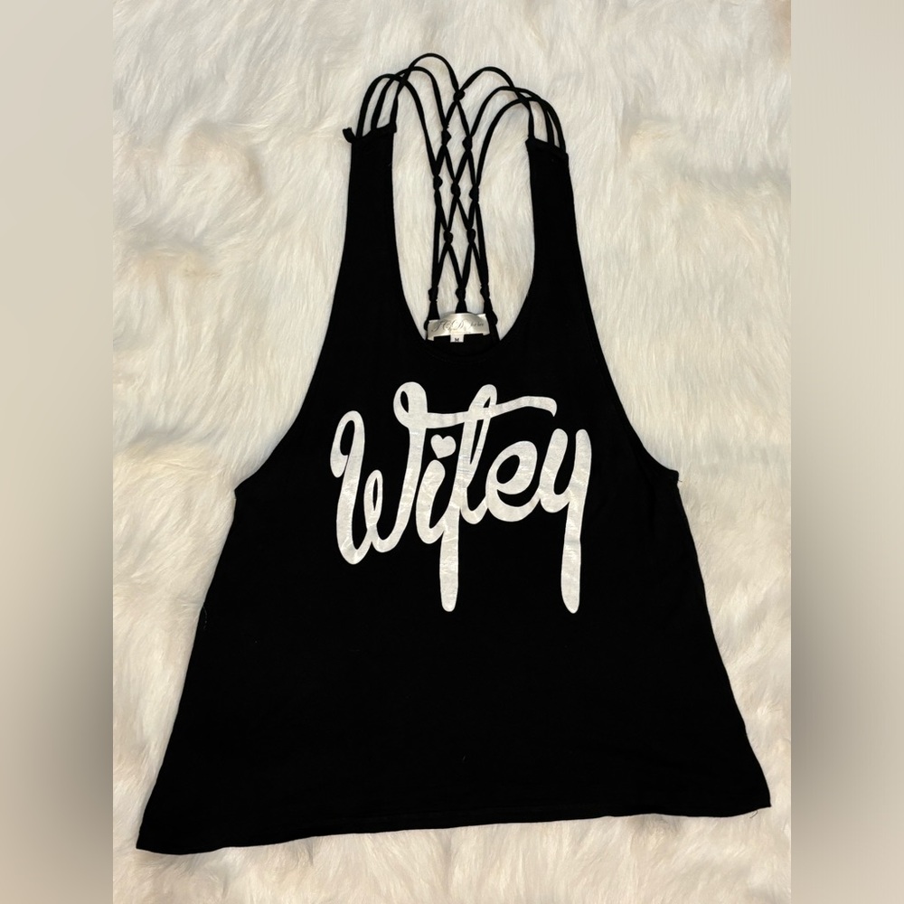Black “Wifey” tank, size M, fits like Small, pre-owned